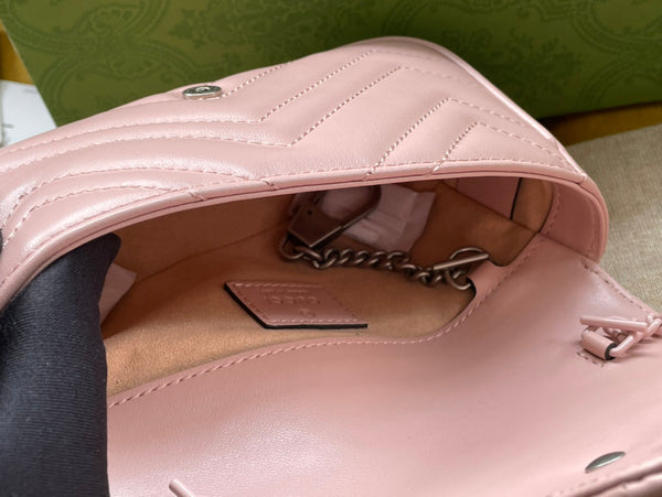 BORSA A MANO MARMONT MINI 16 IN PELLE DI VITELLO ROSA CHIARO