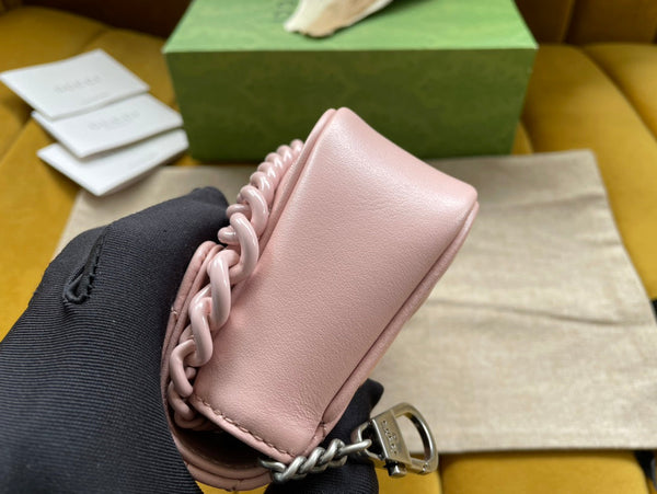 BORSA A MANO MARMONT MINI 16 IN PELLE DI VITELLO ROSA CHIARO