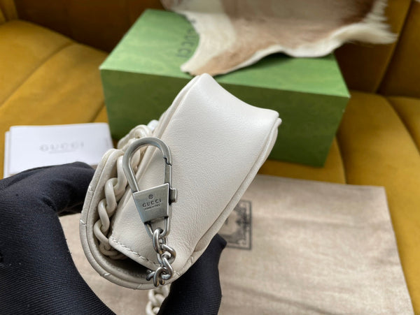 BORSA A MANO MARMONT MINI 16 IN PELLE DI VITELLO BIANCA