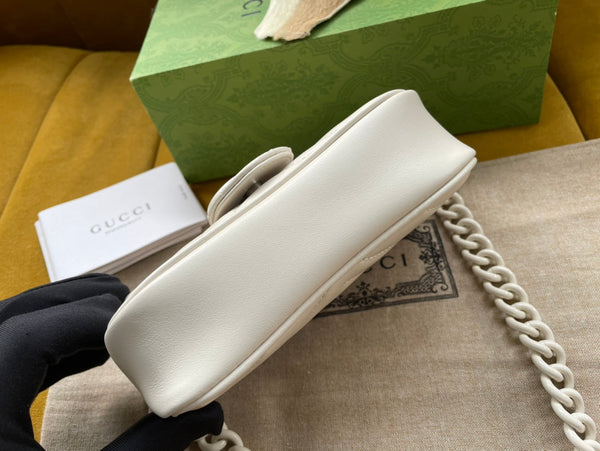 BORSA A MANO MARMONT MINI 16 IN PELLE DI VITELLO BIANCA