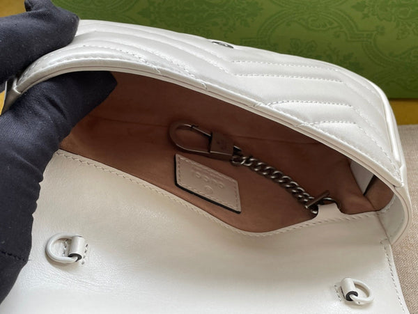 BORSA A MANO MARMONT MINI 16 IN PELLE DI VITELLO BIANCA