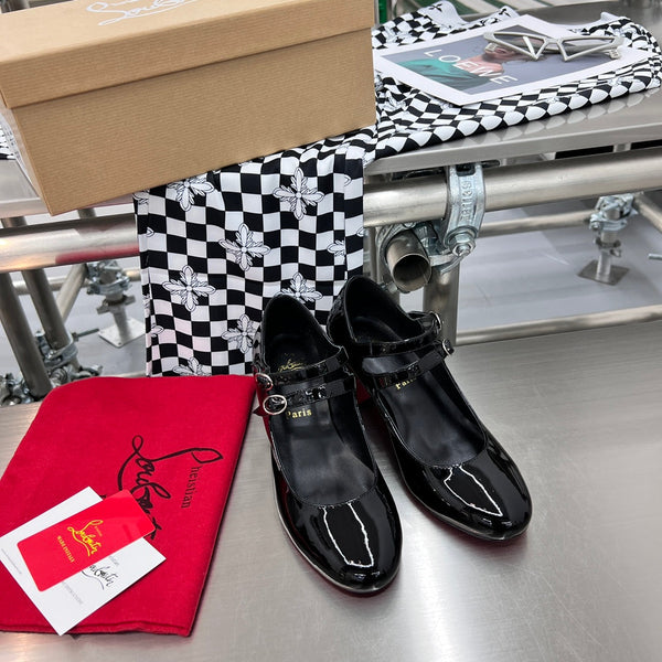 cl miss jane black patent calfskin