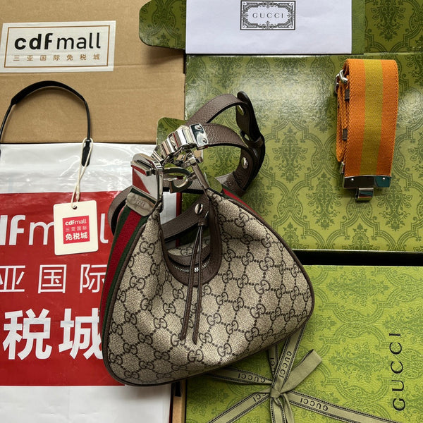 Borsa portadocumenti Gucci 23 Marrone Beige Tela 239983