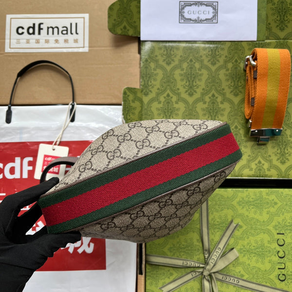 Borsa portadocumenti Gucci 23 Marrone Beige Tela 239983