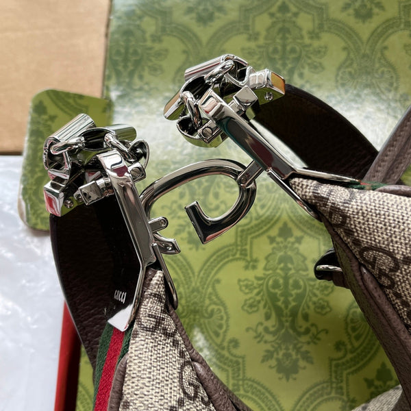 Borsa portadocumenti Gucci 23 Marrone Beige Tela 239983