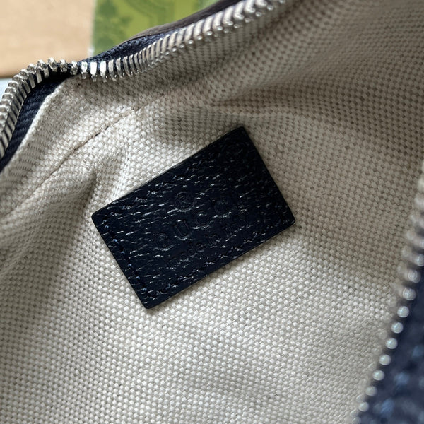 Borsa Gucci Attache 23 Nero Beige Tela 239982