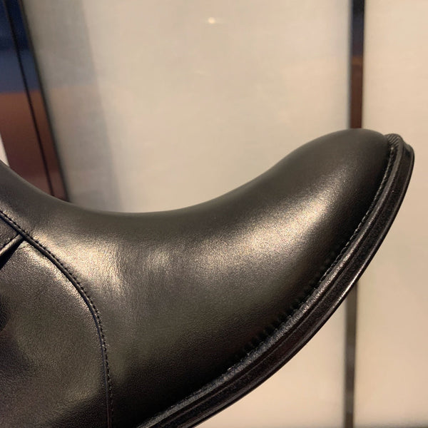 Stivali alti CC 35 mm con catena in pelle di vacchetta 940094