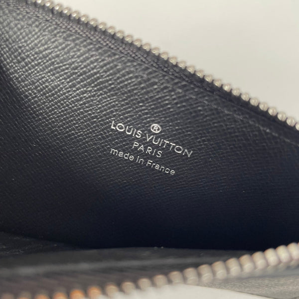 LV N64038 Coin Card Holder Black Damier Graphite Canvas 221507