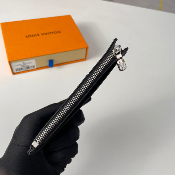 LV M69533 Coin Card Holder Grey Black Monogram Canvas 221510