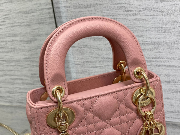 mini lady 17 sakura calfskin ghw