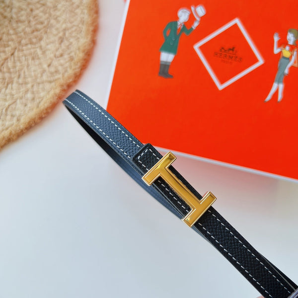 focus belt 13mm with kelly pocket black epsom gold buckle