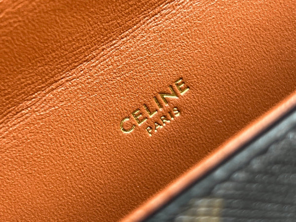 BOX TRIPHOME 22 BLACK PATTERN CALFSKIN BAG