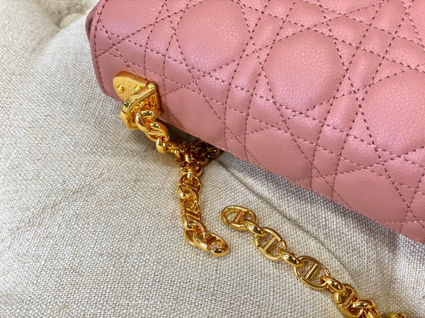 LARGE CARO BAG 28 ANTIQUE PINK CALFSKIN