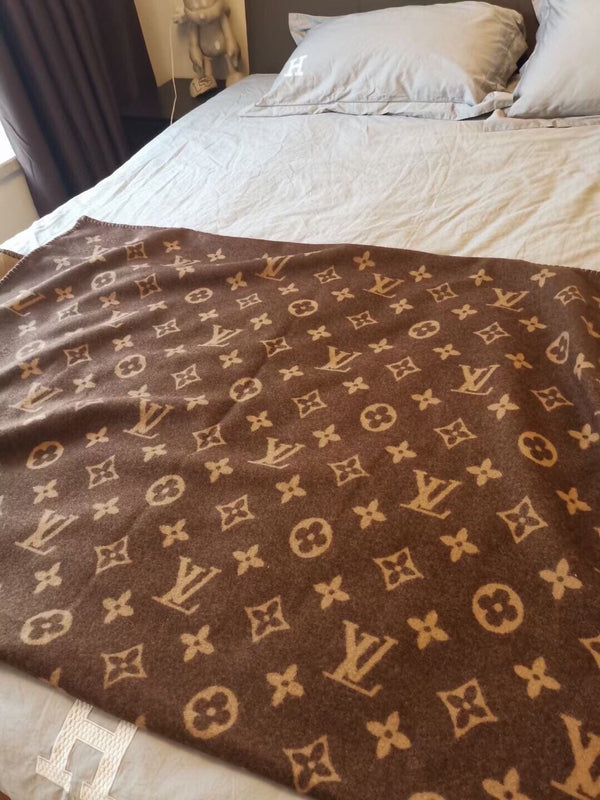 LV Neo Monogram Brown Wool Cashmere