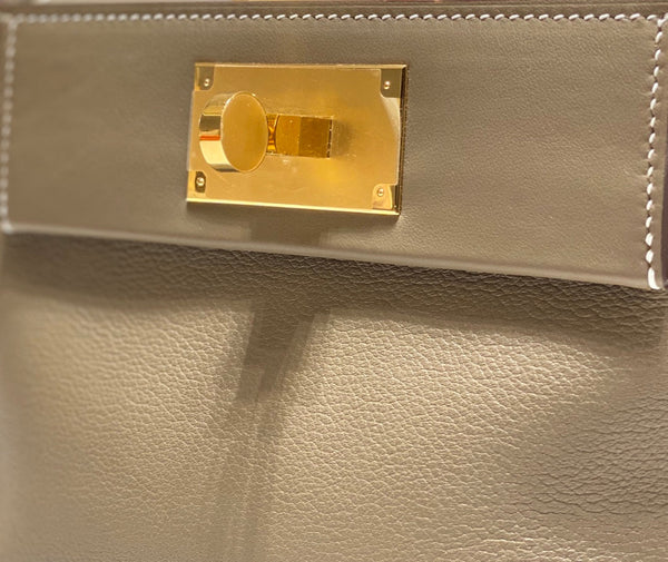 HM Mini 24 Sur 24 Bag 21cm Light Brown Swift Cowhide Gold Hardware 250250