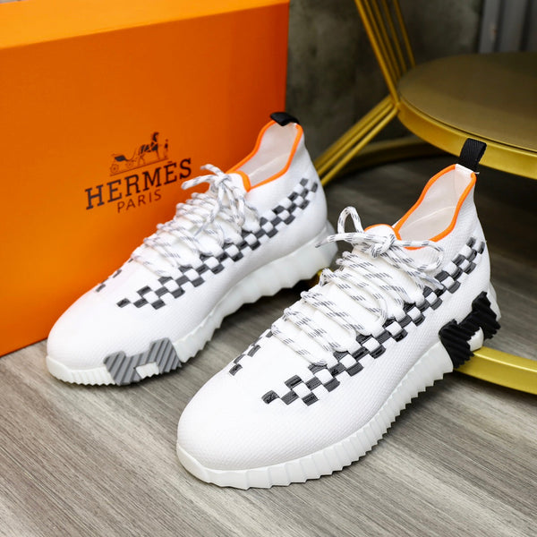 HM FLEX SLIP-ON SNEAKER WHITE WOVEN FABRIC