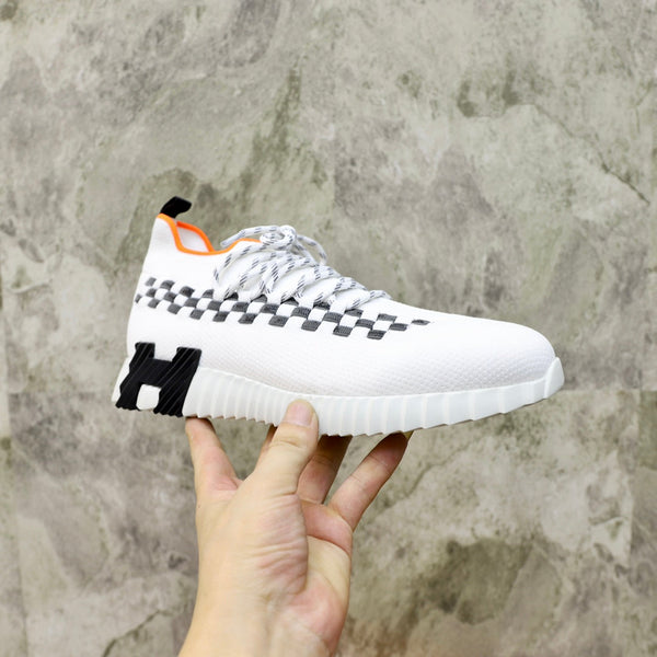 HM FLEX SLIP-ON SNEAKER WHITE WOVEN FABRIC