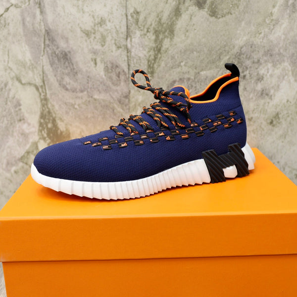 HM FLEX SLIP-ON SNEAKER NAVY WOVEN FABRIC