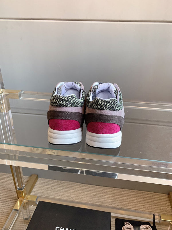 Sneaker CC in pelle scamosciata multicolore 145634