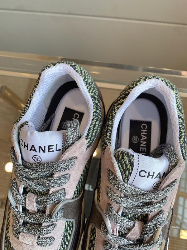 Sneaker CC in pelle scamosciata multicolore 145634