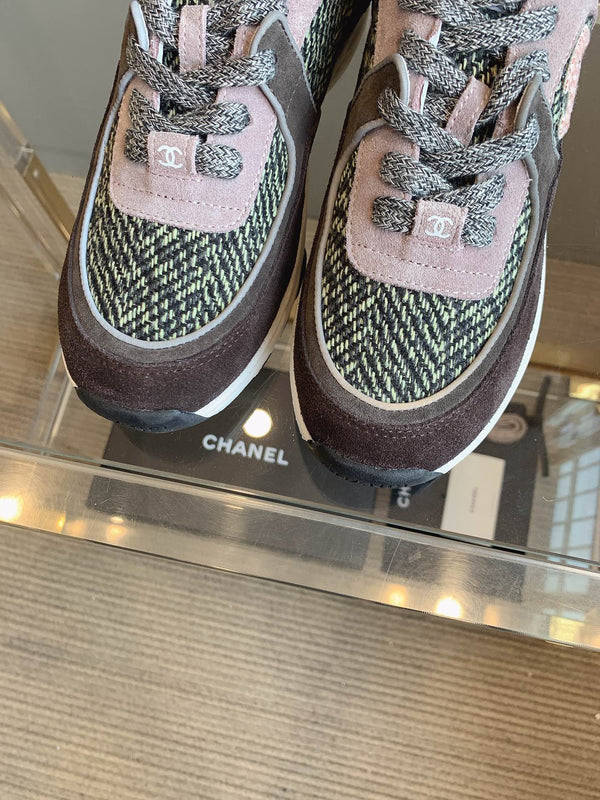 Sneaker CC in pelle scamosciata multicolore 145634