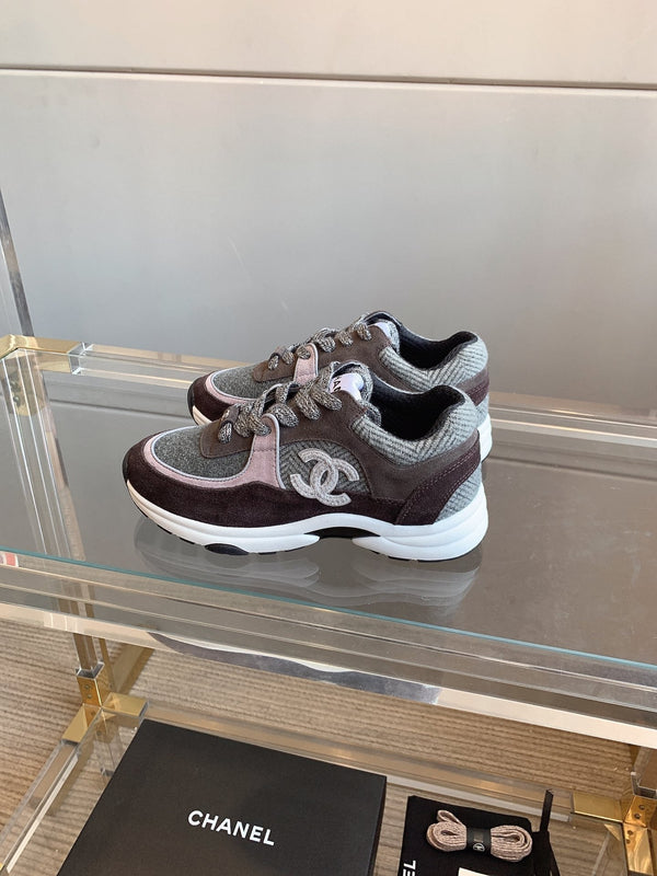 CC Sneaker In Multicolor Suede 145636