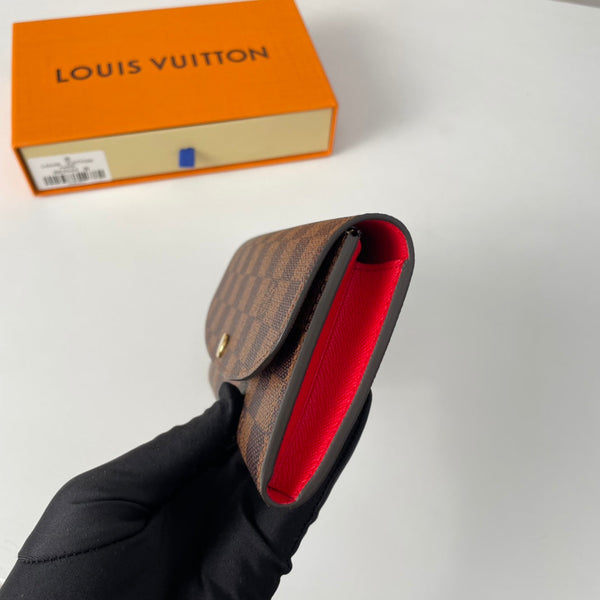 Portafoglio LV N63544 Emilie in tela monogramma marrone rosso 221666