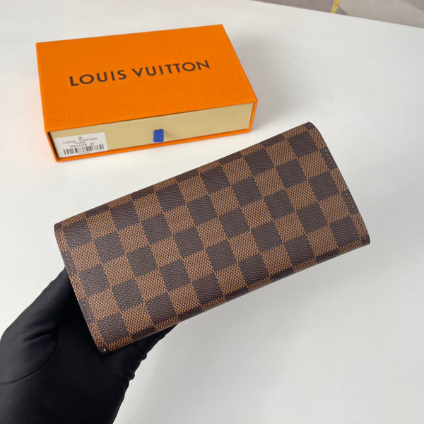 Portafoglio LV N63544 Emilie in tela monogramma marrone rosso 221666