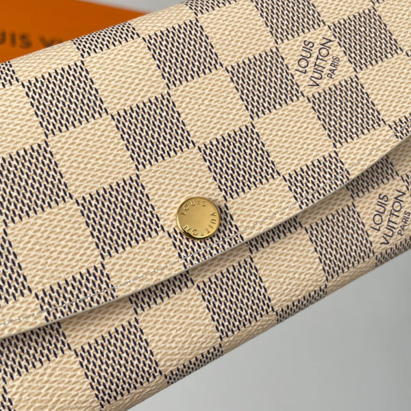 LV N41625 Emilie Wallet White Ballet Pink Monogram Canvas 221667