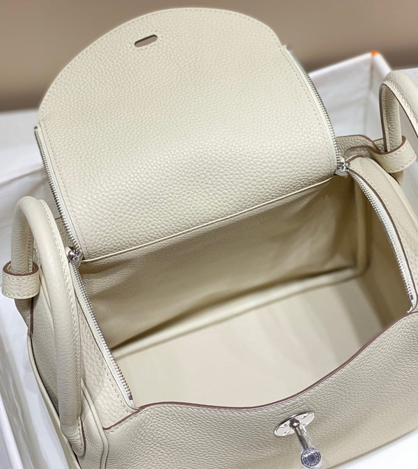 HM LINDY 26 BAG WHITE TAURILLON CLEMENCE LEATHER