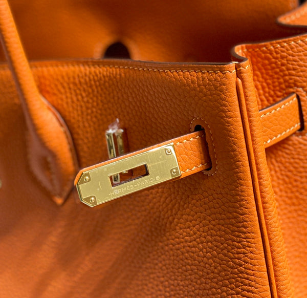HM BIRKIN 35CM ORANGE TOGO LEATHER GOLD HARDWARE