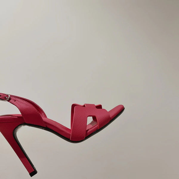 SANDALO SLINGBACK ETERNITE 105 PELLE DI AGNELLO ROSA BRILLANTE