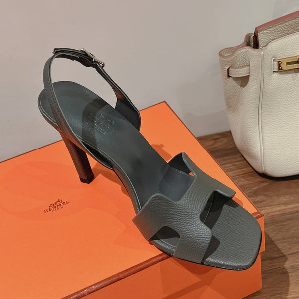 SANDALO SLINGBACK ETERNITE 105 PELLE DI AGNELLO FOSSILE