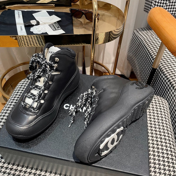 CC Sneaker In Black Lambskin 144801