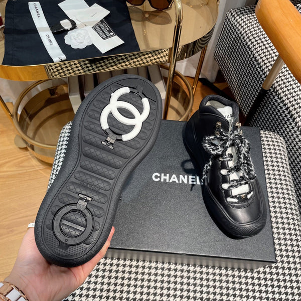 CC Sneaker In Black Lambskin 144801