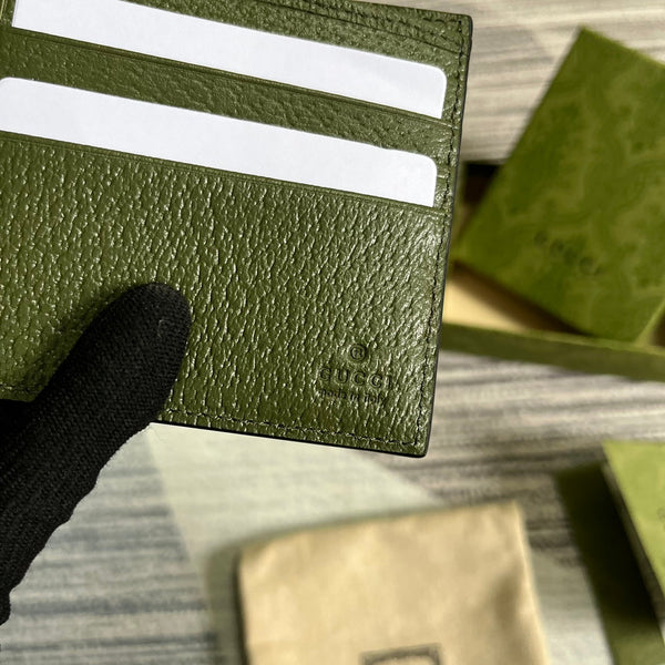 MARMONT BIFOLD WALLET 11 IN ARMY GREEN LAMBSKIN