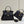 FENDI PEEKABOO 33 BAG IN BLACK CALFSKIN WITH STRAP GOLD HARDWARE