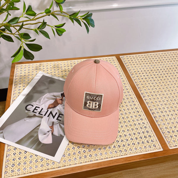 BASEBALL HAT IN PEACHY PINK JACQUARD FABRIC 219953