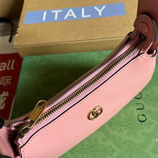 BORSA A TRACOLLA APHRODITE MINI 21 IN PELLE DI VITELLO ROSA CHIARO