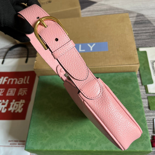 BORSA A TRACOLLA APHRODITE MINI 21 IN PELLE DI VITELLO ROSA CHIARO