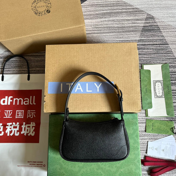 BORSA A TRACOLLA APHRODITE MINI 21 IN PELLE DI VITELLO NERA