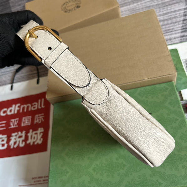 BORSA A TRACOLLA APHRODITE MINI 21 IN PELLE DI VITELLO BIANCA