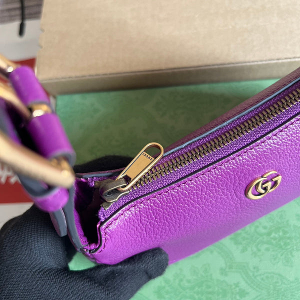 BORSA A TRACOLLA APHRODITE MINI 21 IN PELLE DI VITELLO VIOLA