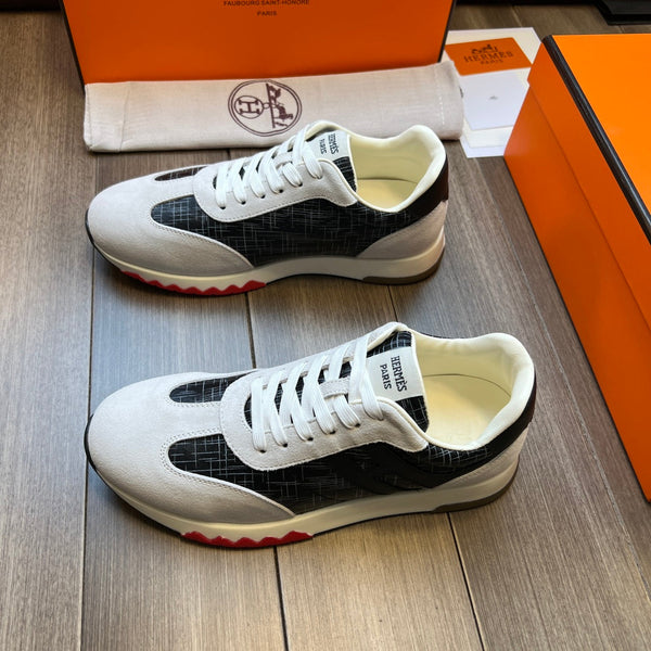 HM TRAIL SNEAKER BLACK AND LIGHT GRAY CANVAS