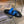 CHYPRE SANDAL OMBRE BLACK COBALT CALFSKIN