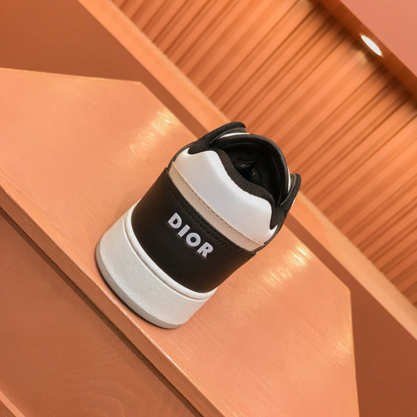 CD B27 LOW-TOP SNEAKER BLACK-WHITE MESH CALFSKIN