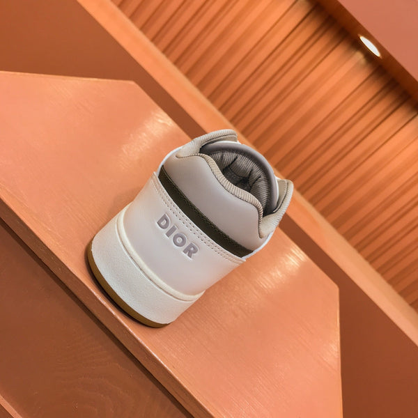 CD B27 LOW-TOP SNEAKER GRAY-WHITE MESH CALFSKIN