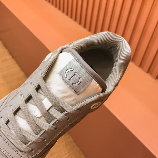 CD B27 LOW-TOP SNEAKER CREAM GREY MESH CALFSKIN