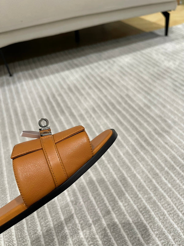 GABRIEL SANDAL CARAMEL CALFSKIN