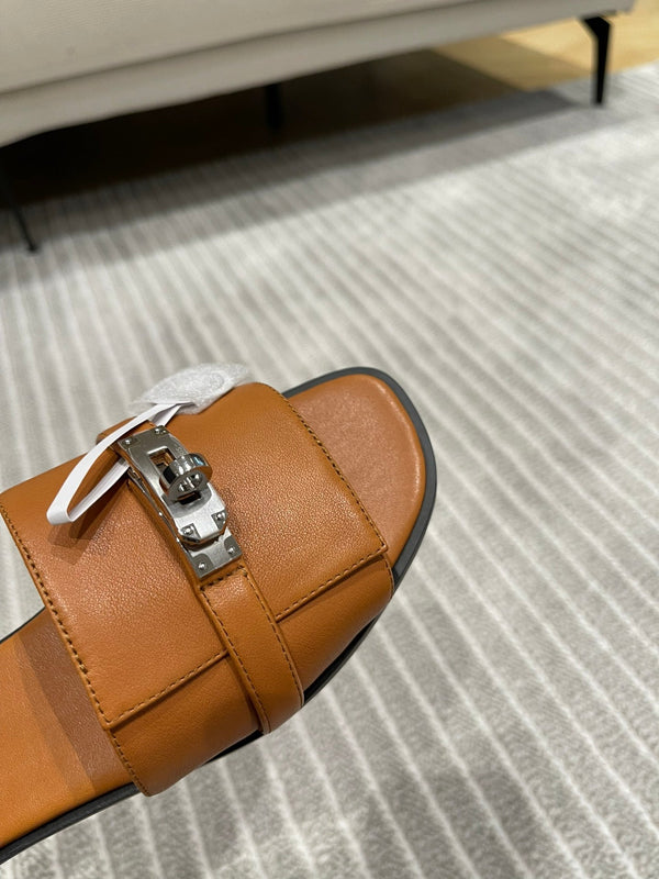 GABRIEL SANDAL CARAMEL CALFSKIN